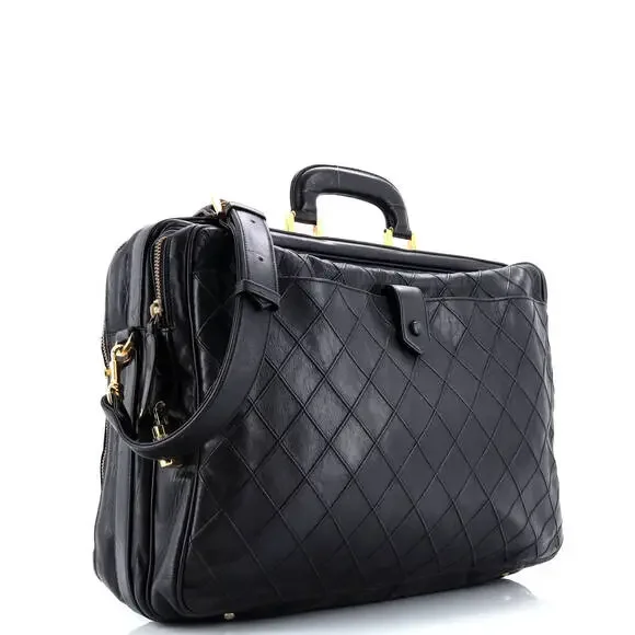 Chanel Vintage Diamond Stitch Weekender #220179C18B - Picture 2 of 7